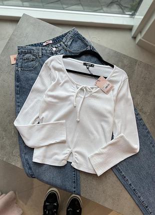 Кофтинка в рубчик завʼязки