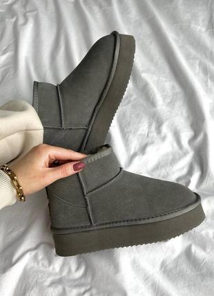 Женские ugg ultra mini platform grey