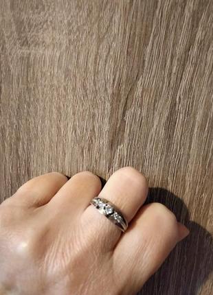 Серебряное кольцо с золотыми пластинами.5 фото