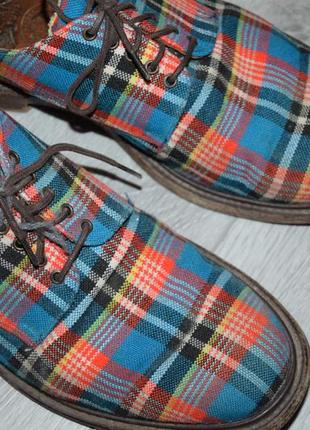 Туфли мужские vivienne westwood x cheaney and sons tartan (anglomania, made in england, dr. martens3 фото