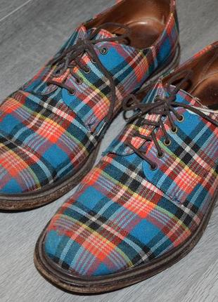 Туфлі чоловічі vivienne westwood x cheaney and sons tartan (anglomania, made in england, dr. martens