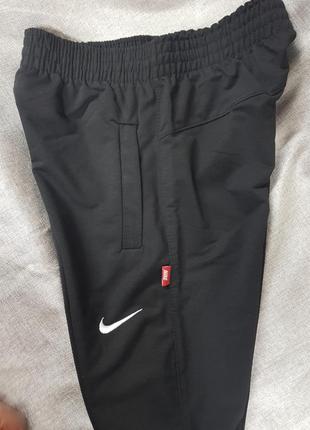 Спортивные штаны nike трикотаж зауженные на манжете чёрные в расцветках брюки найк унисекс2 фото