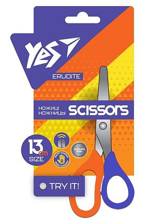 Ножиці "yes" 480405 13 см "erudite", шт