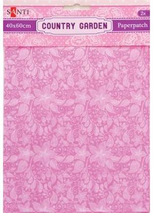 Папір для декпажу "santi" 952515 "country garden" 40*60см 2арк, шт