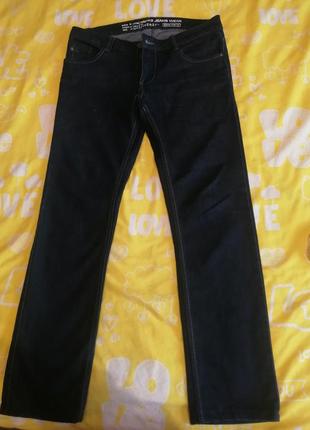 Стильные классические темно синие джинсы livergy размер 48