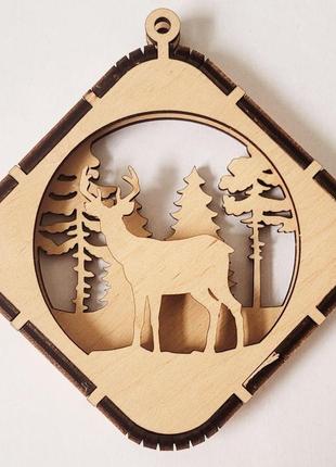 Новорічні іграшки на ялинку з фанери 28