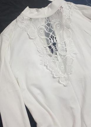 Кофта с длинными рукавами miss selfridge petite/кофта с кружевным декольте/гольф/водолазка6 фото