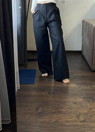 Вовняні брюки штани-палаццо висока посадка vintage вінтаж вінтажні
