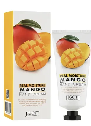 Крем для рук jigott real moisture mango