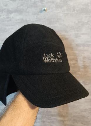 Утепленная кепка бейсболка jack wolfskin