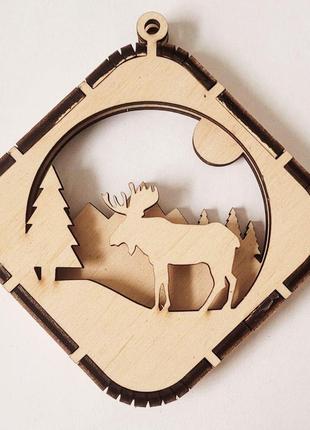 Новорічні іграшки на ялинку з фанери 21