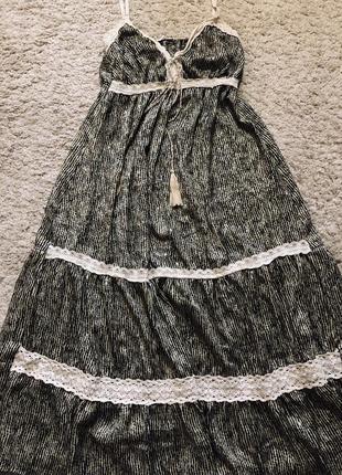 Платье, сарафан италия, стиль roberto cavalli, оригинал размер s,м,l10 фото