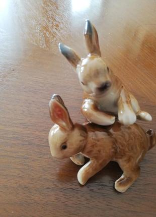 Статуетка порцелянова парна "зайка"