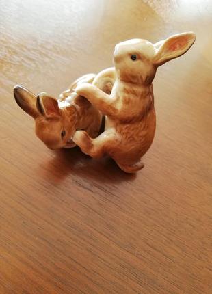Статуетка порцелянова парна "зайка"