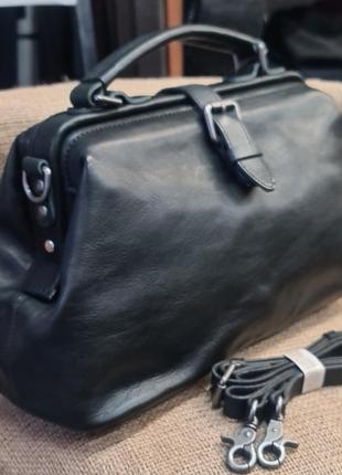 Кожаный саквояж унисекс