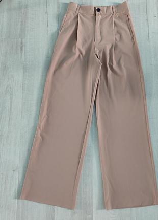 Брюки  палаццо zara , висока посадка,з защипами