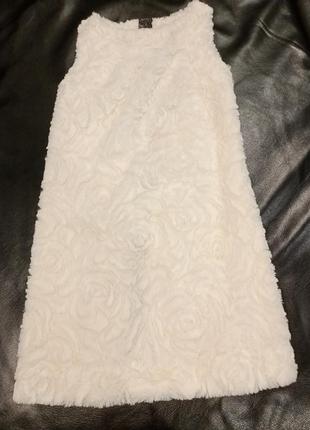 Платье, очень мягкое, на подкладке, плюшевое