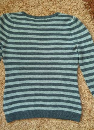Кашемировый свитер в полоску style butler (100% кашемир)6 фото