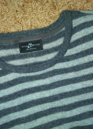 Кашемировый свитер в полоску style butler (100% кашемир)8 фото