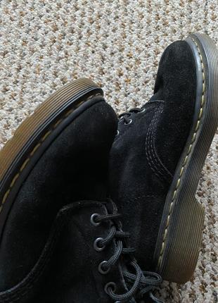 ‼️продаю терміново ‼️ черевики dr. martens з утепленням, натуральна замша, мартінси зимові чоботи y2k гранж, мартинси,7 фото