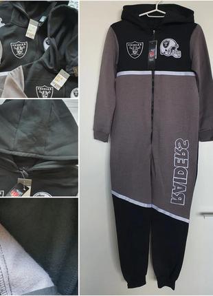 Primark іспанія піжама/ костюм/кегурумі для дому, утеплений флісом nfl raiders