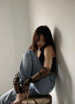 Длинные фатиновые перчатки ❤️