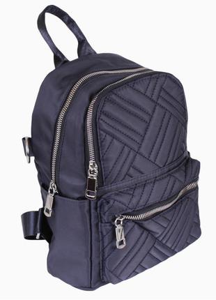 Рюкзак текстильний жіночий синій de esse 33060-2