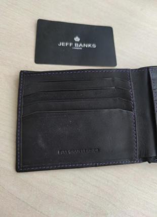 Кожаный кошелек jeff banks london3 фото