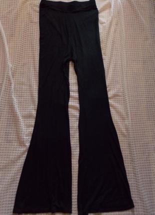 Стильные трикотажные брюки клеш на высокий рост boohoo2 фото