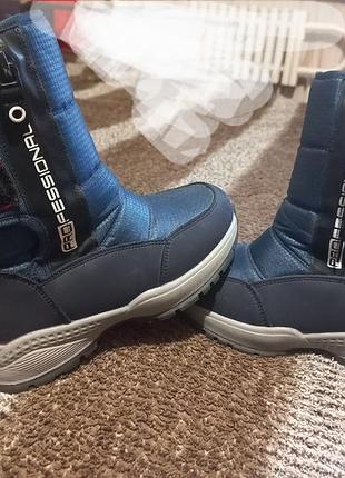 Зимние синие сапожки/дутики/чебитки tom.m 28-29рр. 18.5 см стулька