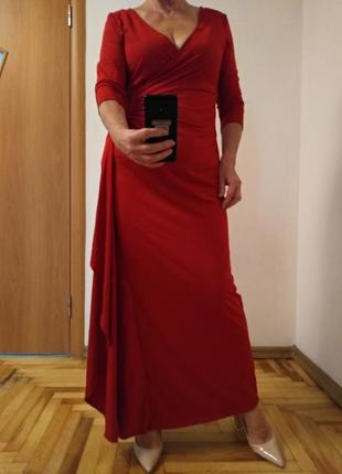 Чудесное трикотажное платье в пол, размер 149 фото