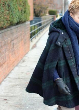 Шестяне пальто zara шерстяное пончо zara