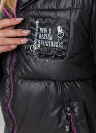 Куртка женская демисезонная, цвет черный2 фото