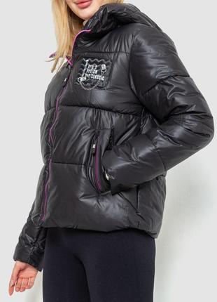 Куртка женская демисезонная, цвет черный5 фото