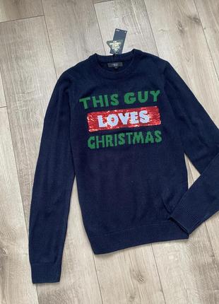 Новогодний свитер кофта