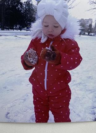 Зимняя шапка тюрбан для девочки5 фото