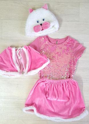 Карнавальный костюм костюм кошки, кошечки, можно зайчика 3-6 лет