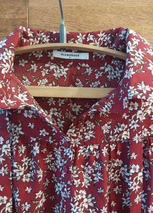 Сукня-сорочка з квітковим принтом2 фото