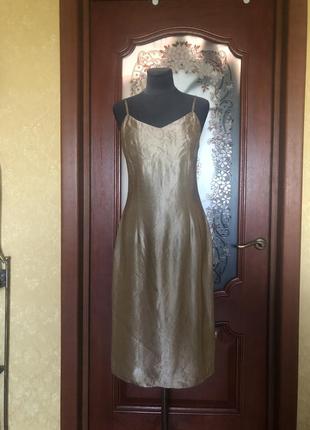 Платье комбинация, бельевой стиль, люкс ткань натуральный шёлк шелк и лен,2 фото