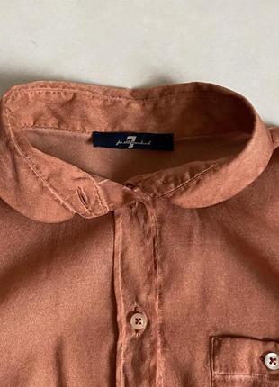 Блуза эксклюзив шёлковая кирпичный цвет  премиум  бренд размер s5 фото