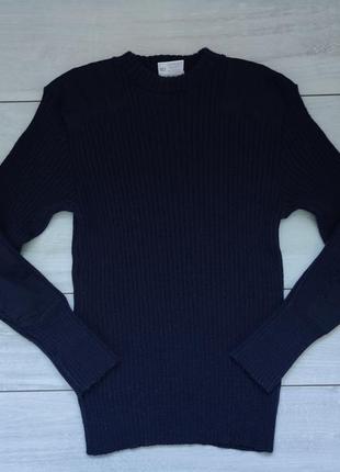 Качественный шерстяной теплый свитер для охранника navy l р англия v-tech8 фото