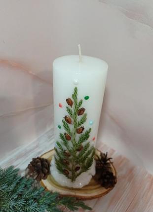 Новогодние свечи, рождественские свечи, декоотративные свиски, подарок, декор4 фото