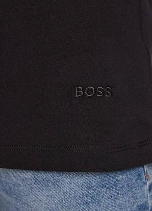 Мужская классическая майка boss by hugo boss набор 3 шт3 фото