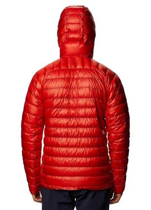 Пуховик mountain hardwear phantom hoody (размер xlarge, цвет fiery red)2 фото