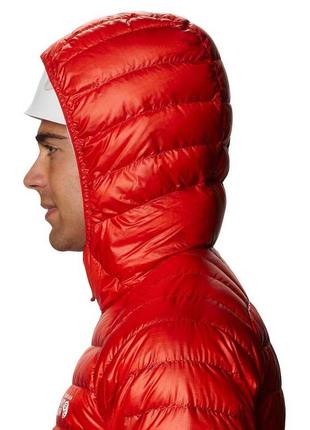 Пуховик mountain hardwear phantom hoody (размер xlarge, цвет fiery red)6 фото