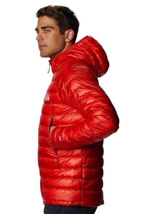 Пуховик mountain hardwear phantom hoody (размер xlarge, цвет fiery red)3 фото