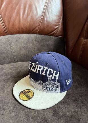 Кепка бейсболка new era 59 fifty fc zurich оригинальная синяя1 фото