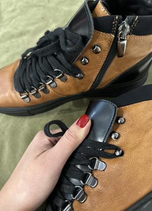 Кожаные ботинки laura bellariva, 37р5 фото