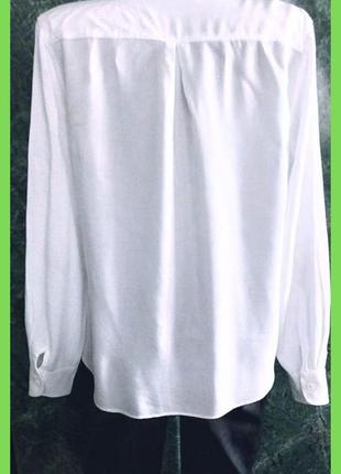 Блуза сорочка біла тонка віскоза р.44 s,m oodji4 фото
