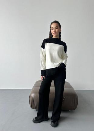 Костюм&nbsp; свитер и брюки палаццо фабричный китай 🇨🇳4 фото